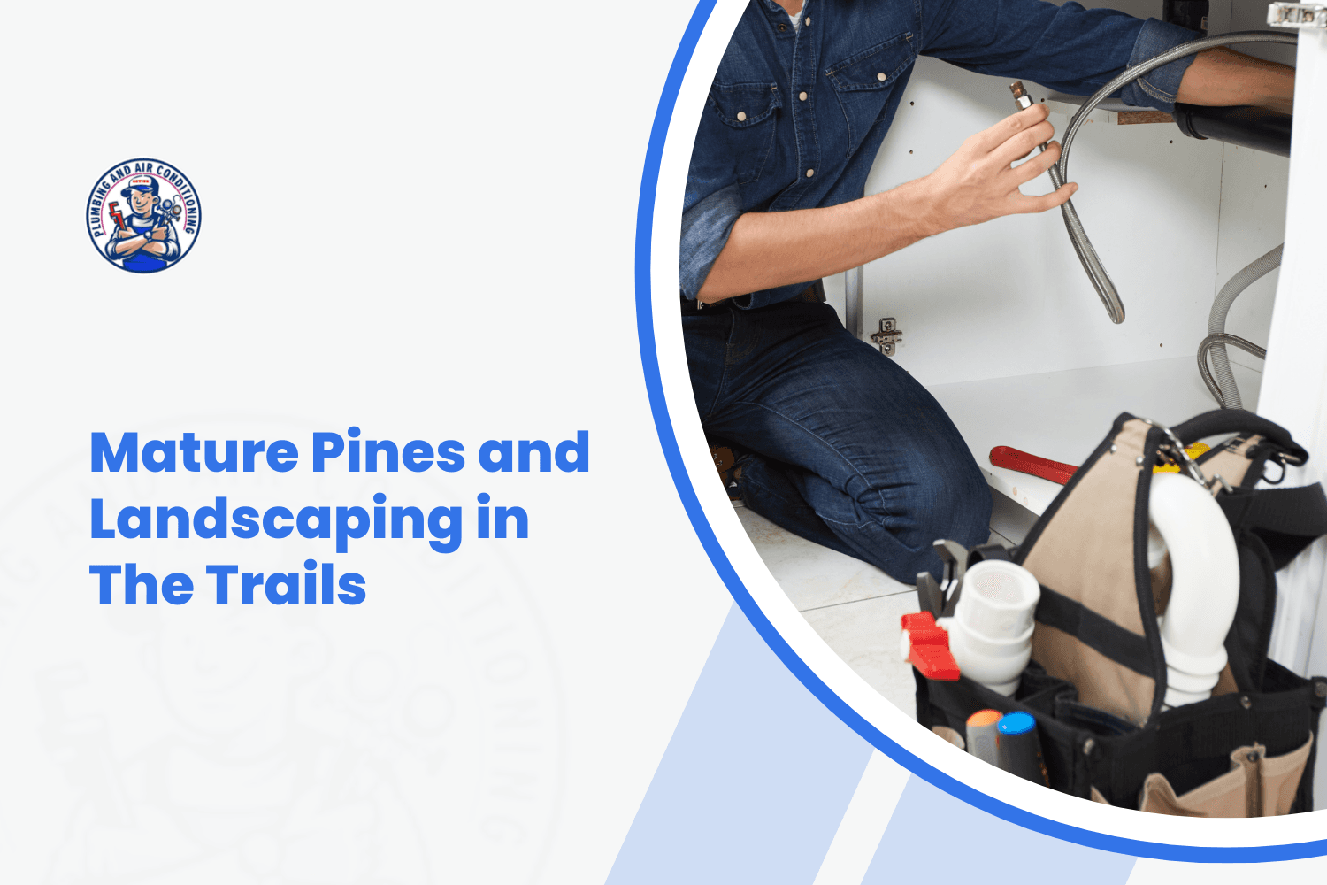 Plumber working under sink connecting flexible water supply lines with tools nearby